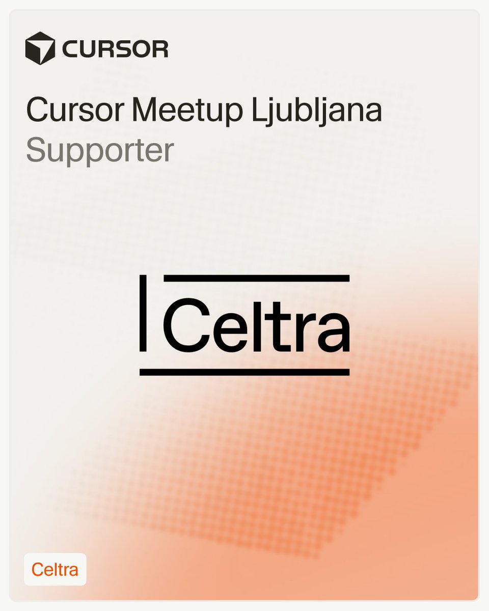Cursor Community Slovenia tweet media