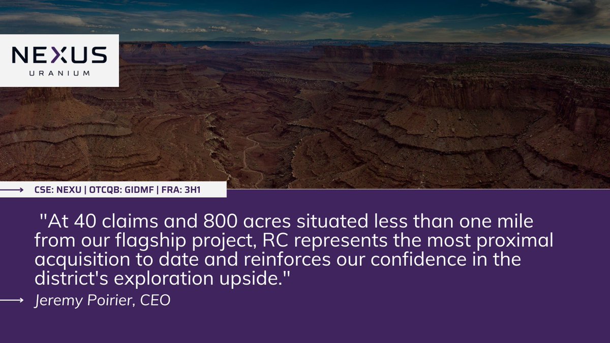 Nexus Uranium (CSE: NEXU) (OTCQB: NEXUF) tweet media