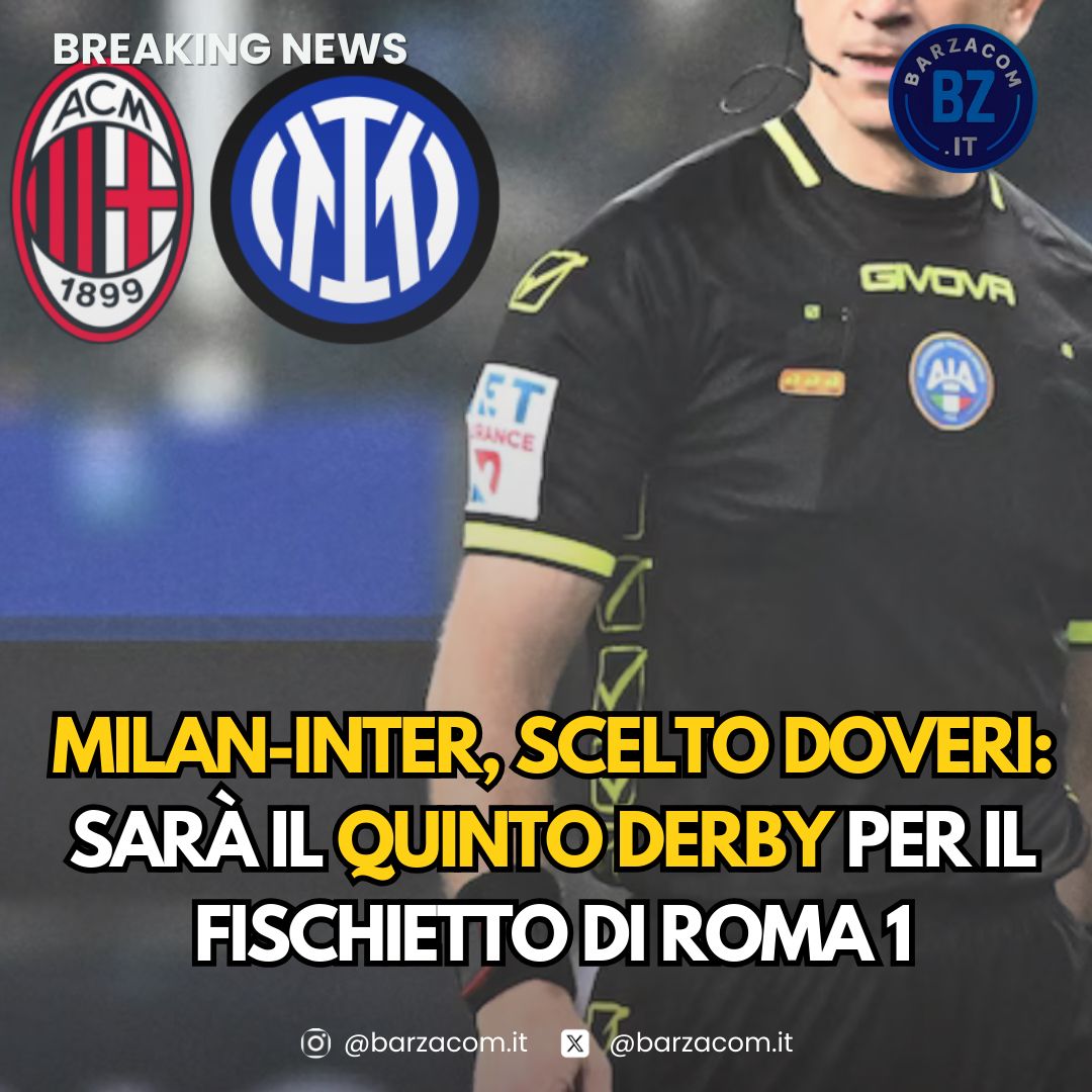 barzacom_'s tweet image. #Milan-#Inter, scelto #Doveri: sarà il quinto #derby per il fischietto di Roma 1 #SerieA 👉🏻 buff.ly/BlIkNuW

Tutti i dettagli su barzacom.it 

Entra nel gruppo Telegram: buff.ly/PqocUZ8 📲