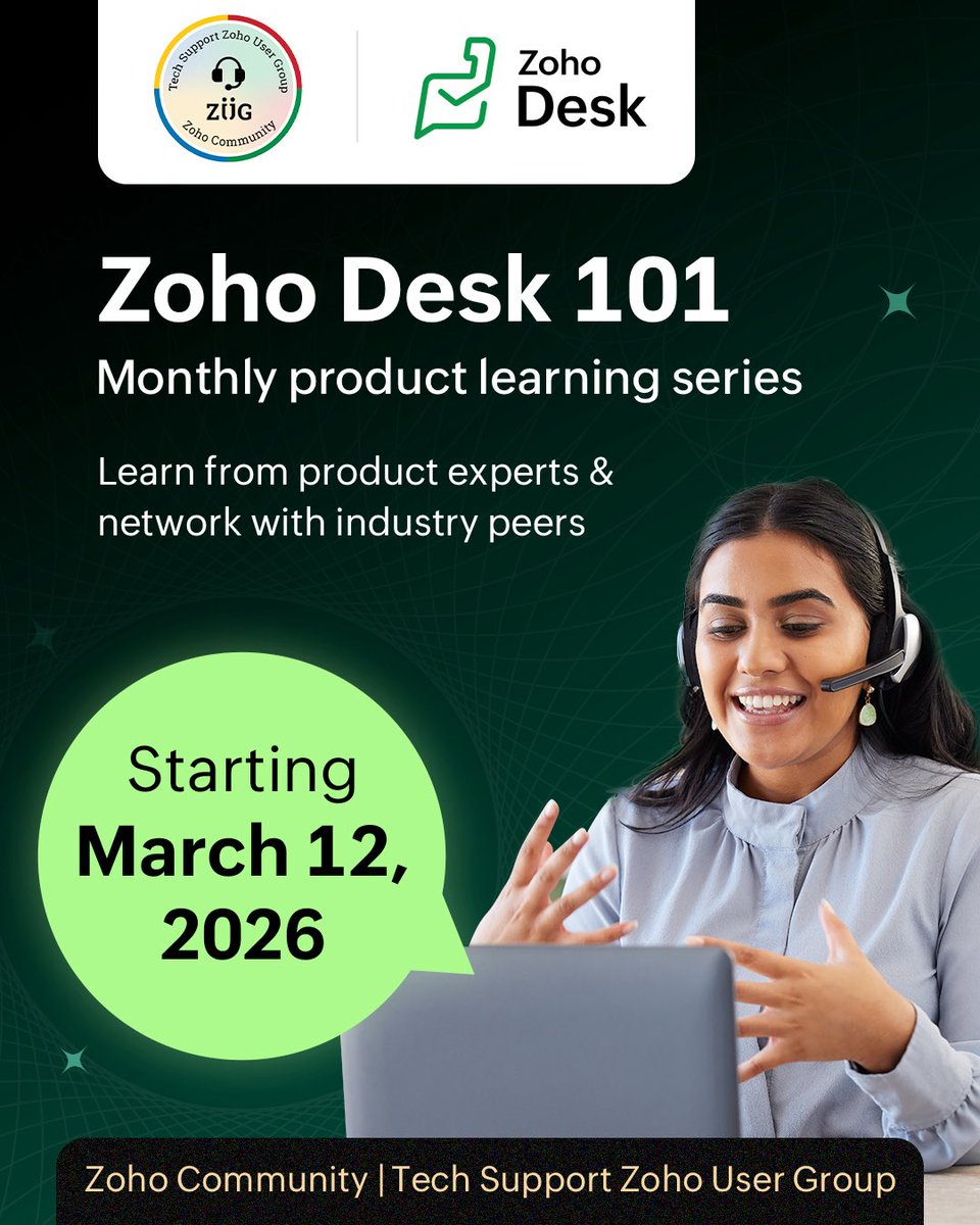 Zoho Desk tweet media