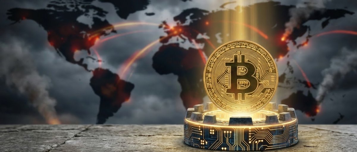 SniperJournalIO's tweet photo. BTC feeds on chaos! 
War triggers a historic rotation: Asian panic is driving capital into ETFs. 
From $63k to $74k amidst the fire—institutional money is building a fortress. Bitcoin is the new standard of power! 🛡️ https://t.co/SDaDxNKU2a