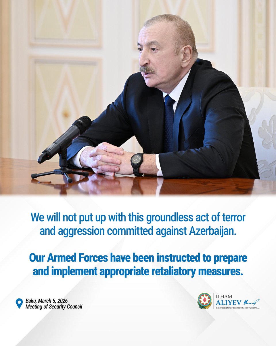 Ilham Aliyev tweet media