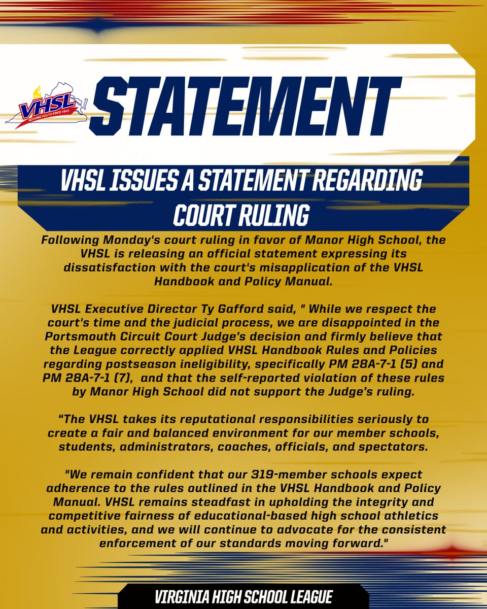 VHSL Athletics tweet media