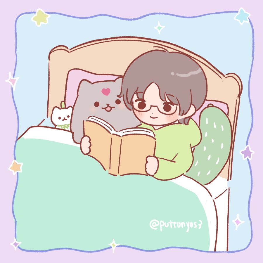 本読んでる沈垣とpup