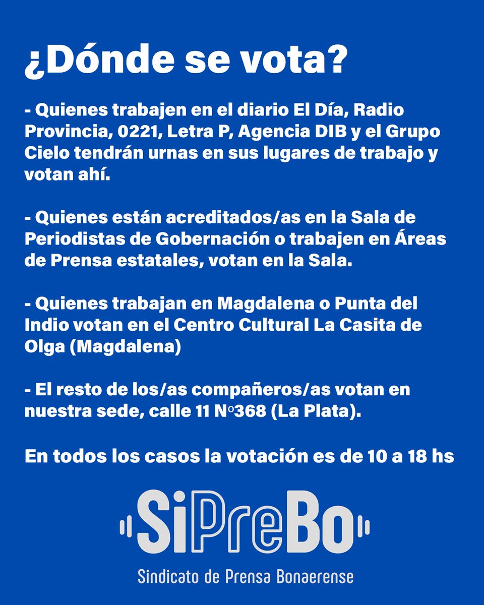 Sindicato de Prensa Bonaerense tweet media