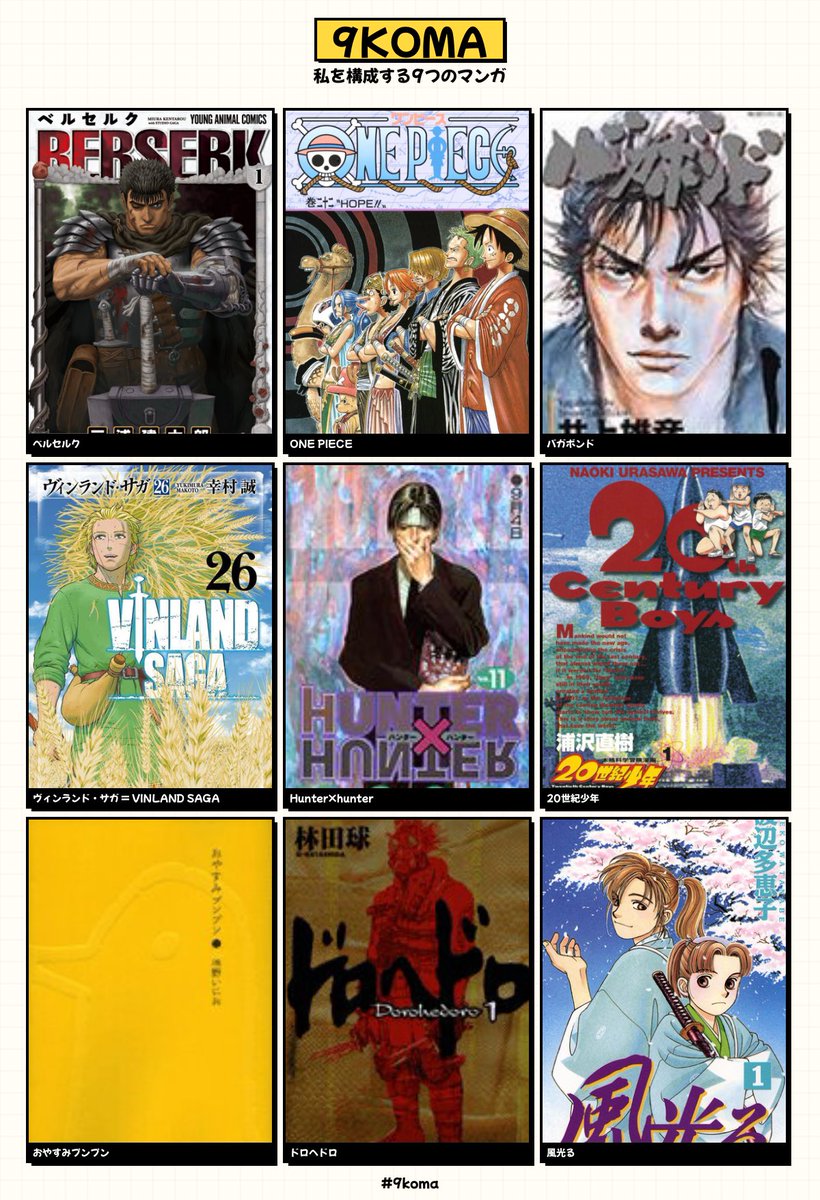 JordanBayes's tweet photo. Currently these are the manga that represent me #9koma https://t.co/Tln7dheEkc