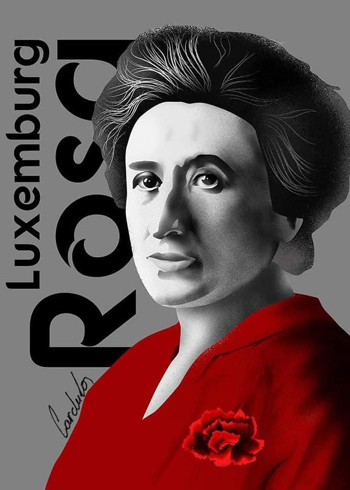 MBcrveni's tweet photo. Na današnji dan pre 155 godina rodila se revolucionarka Rosa Luxemburg.
 "U ovom času socijalizam je jedini spas za čovečanstvo. Reči Komunističkog Manifesta sjaje kao goreći menetekel nad raspadajućim bastionima kapitalističkog društva: 
Socijalizam ili varvarstvo! " 
Slava joj! https://t.co/SpQkd3rE5F