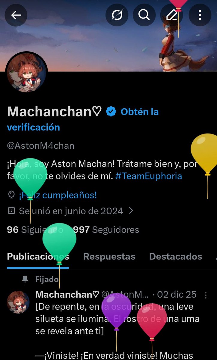 Feliz Cumpleaños a mi jeje ^^