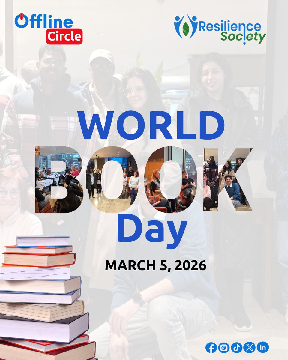 resilienceclg's tweet photo. ๐ Happy World Book Day!
Books bring people together, spark ideas, and build community.
We celebrate the joy of reading with Offline Circle and our amazing readers.
#WorldBookDay #OfflineCircle #ReadingCommunity #BookLovers #IrelandReads https://t.co/e2k89lP0HF