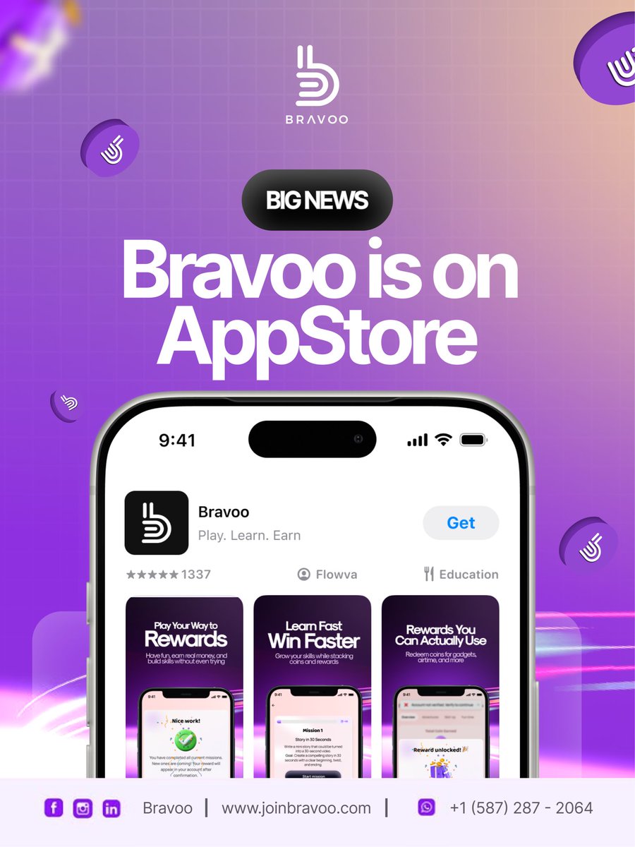BravooOfficial's tweet photo. Bravoo is now live on the Play Store!

If you've been waiting to try the app, now's your chance. Complete missions, earn rewards, and turn your efforts into wins.

Download the app now:
https://t.co/2eyVL2CMP4

#Bravoo #MakeMoneyOnline #EarnRewards #SideHustle #OnlineEarnings https://t.co/KAq42CVRmm