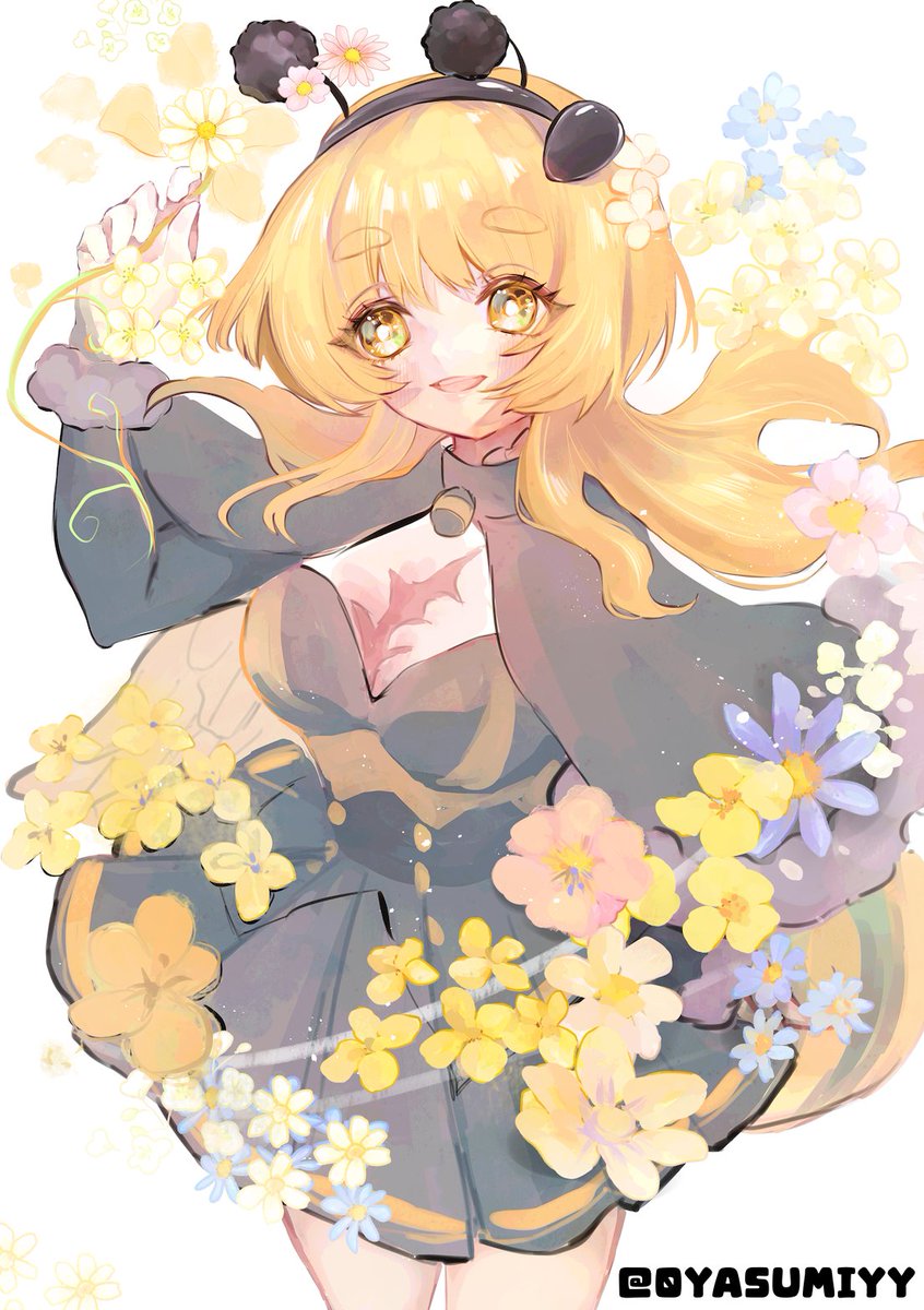 Bee2br's tweet photo. Now that #DistrictV is done, a proper introduction is in order!

I'm Bee2br (Bee-tuber), and I'm a mute fairy that loves getting creative with streams. I do not speak normally on stream so I hope that doesn't turn you all off, though you'll hear Aria's voice for select games! https://t.co/o1pm4QqTnI