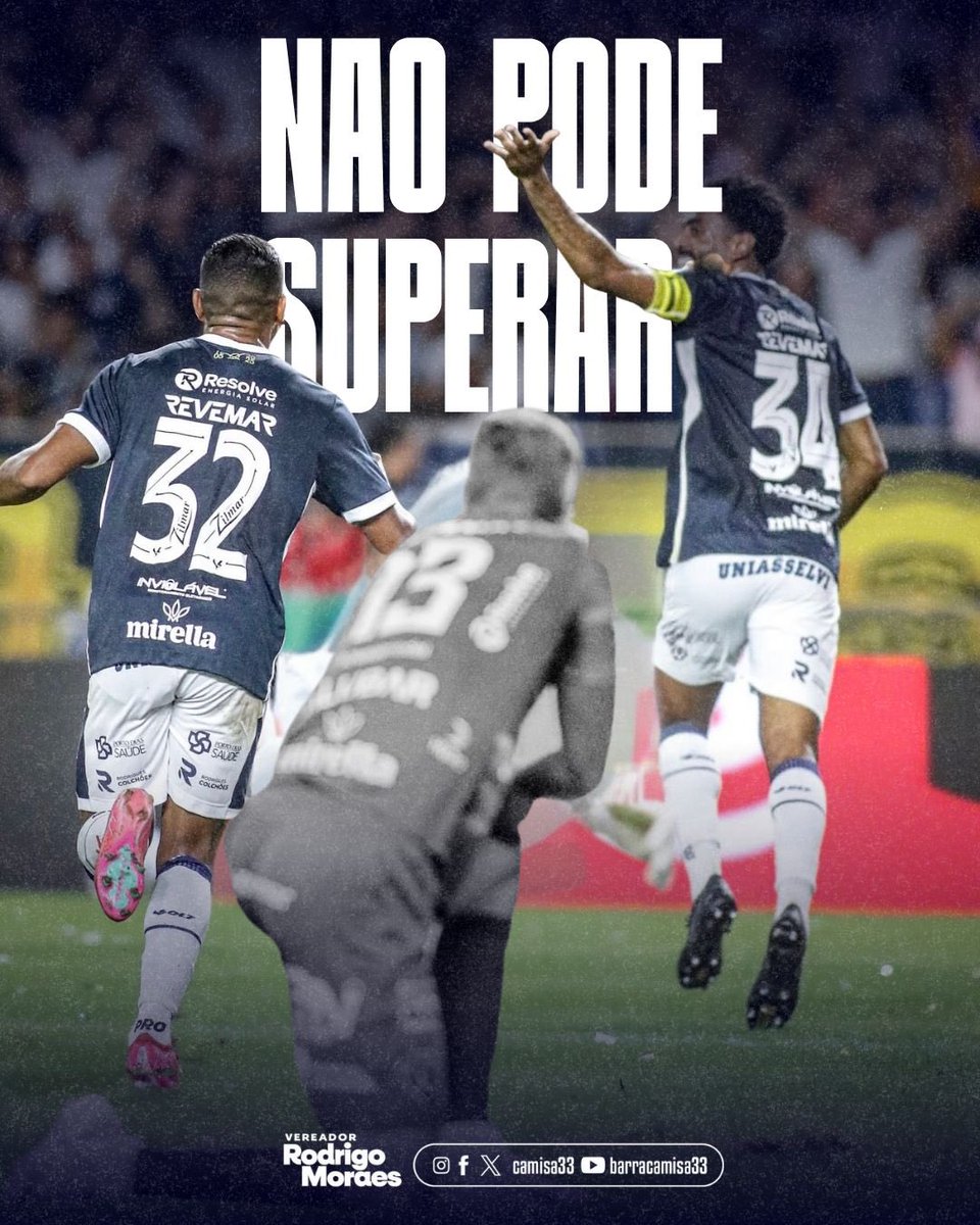 CAMISA33's tweet photo. +90 MINUTOS! SEJAM OS MAIS GUERREIROS 🔥
#BarraDoRemo #Camisa33 #ClubeDoRemo https://t.co/HpJmkv1P91