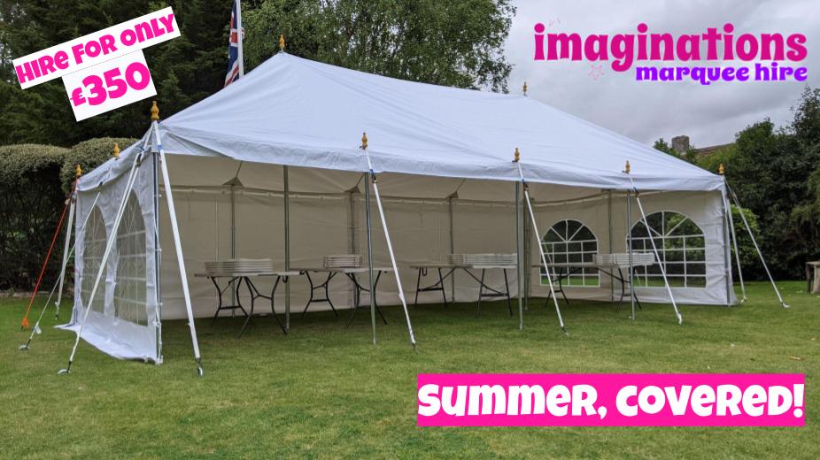 imaginationsuk's tweet photo. Get some cover this summer with our little 4m by 8m Traditional Marquee, Only £350 to hire for the weekend, for more details https://t.co/Rh8CHI6gOX 

#marqueehire #summer #gazebo #gazebohire #Essex #Hertfordshire #marquee https://t.co/YbJ7gd1ZH2