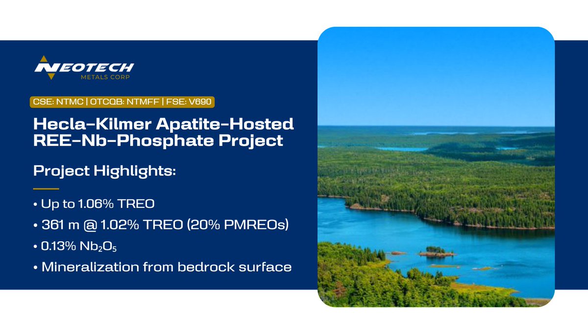 Neotech Metals (CSE: NTMC) (OTCBQ: NTMFF) tweet media