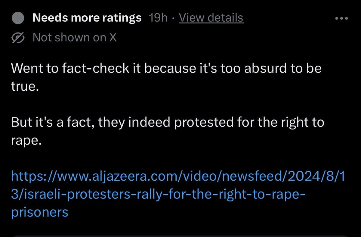 Holy crap when you check the community notes because you have a seriously hard time believing this...