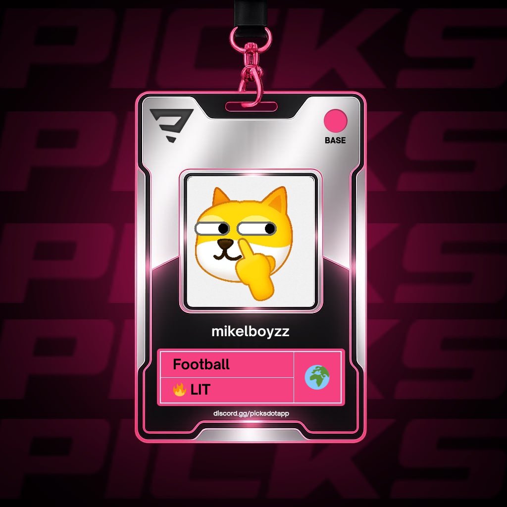 you spend hours watching matches, studying form, tracking stats.
@Picksdotapp turns that knowledge into up to 30x on real player performance.
i'm card #Pick-00222, already running lineups in discord play mode before world cup 2026.
your edge deserves a home →