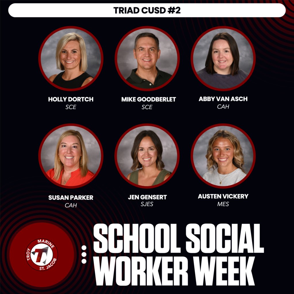 This week is School Social Worker Week, and we're so grateful for the incredible social workers who support our students every day! 💙 Your compassion, dedication, and hard work make a difference in so many lives. Thank you! #TriadProud #Growing2gether