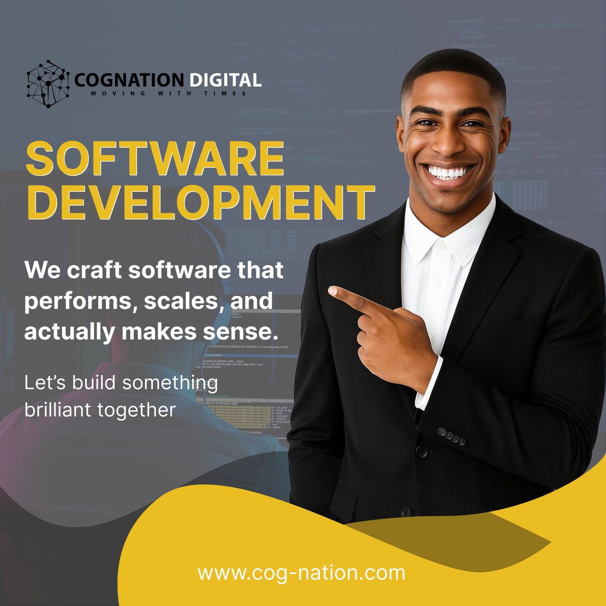 Moving with times means building for the future.🌐

Cognation Digital delivers software that performs, scales and stays logical.

Your next big idea starts here 
cog-nation.com

#SaaS #SoftwareEngineering #techstack