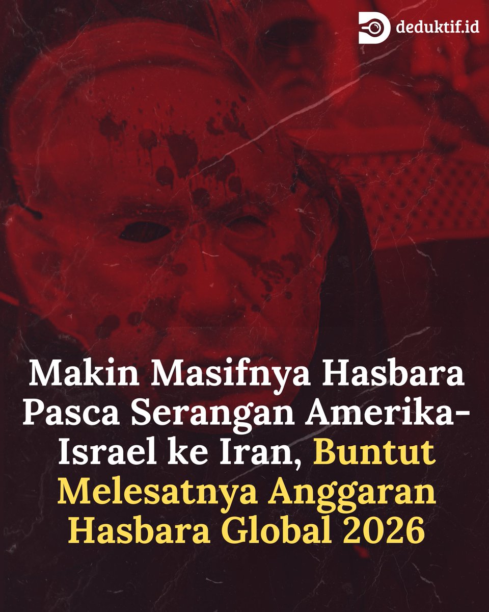 Israel menaikkan anggaran diplomasi publik (hasbara) mereka di tahun 2026. Tak main-main, Israel menaikkan anggarannya 30 kali lipat lebih besar daripada anggaran hasbara tahun-tahun sebelumnya.

Sebuah utas ↓