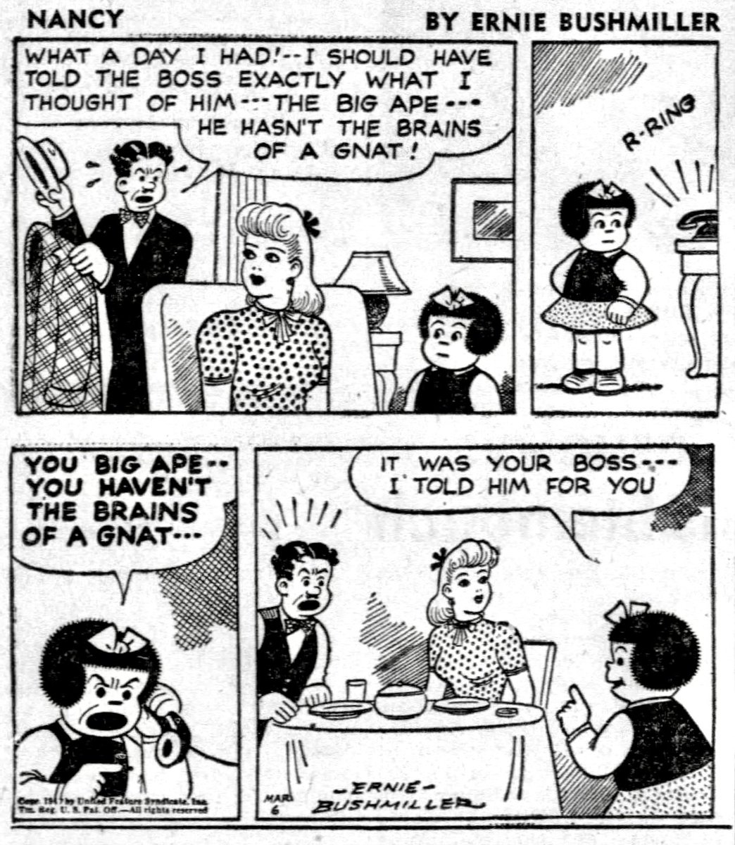 Nancy Comics by Ernie Bushmiller tweet media