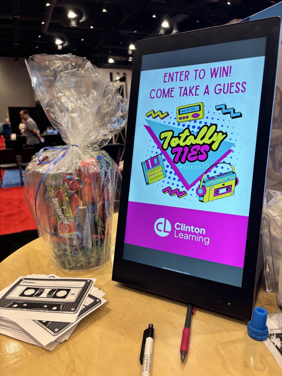 Hey <a href="/ncties/">NCTIES</a> Crew! Stoked to be back in Raleigh for #ncties26. Loving the 80s energy this year. ⚡️Stop by BOOTH 625 to talk about the ways we can help teachers do their best work. AND win a bucket of 80s candy if you’re lucky! 🍫🍭 #ncties #EdTech #k12education