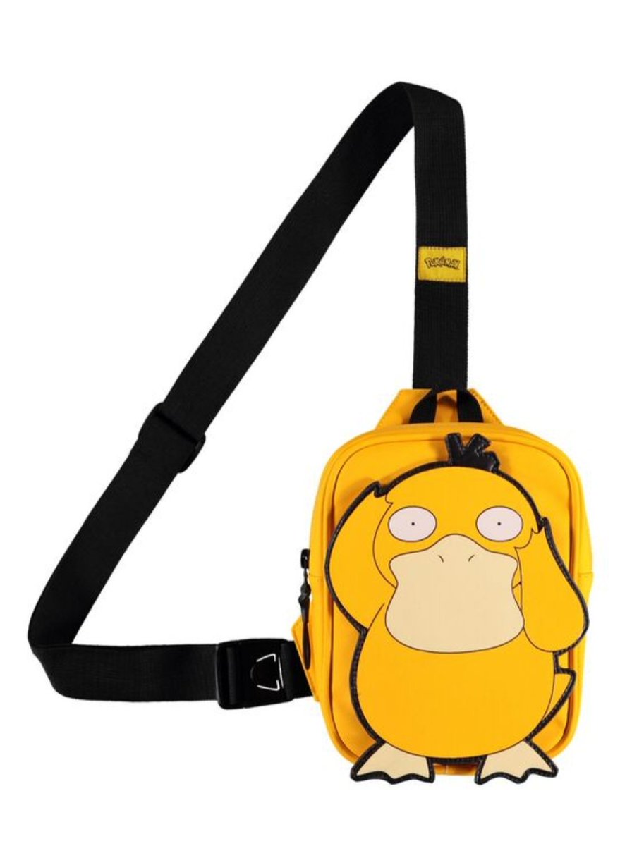 I was browsing stuff online when I stumbled upon this glorious Psyduck bag and I cannot emphasize enough how badly I need it 💛 #Pokemon