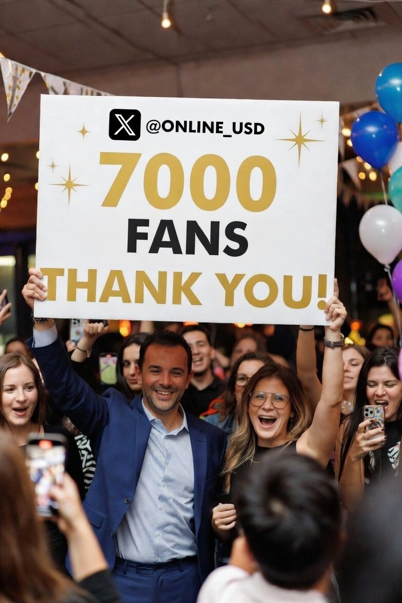 ONLINE_USD's tweet photo. 7000 fans now!!!

Thank you! https://t.co/DJNH43Hxzb