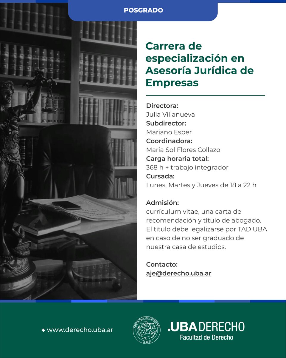 Facultad de Derecho tweet media