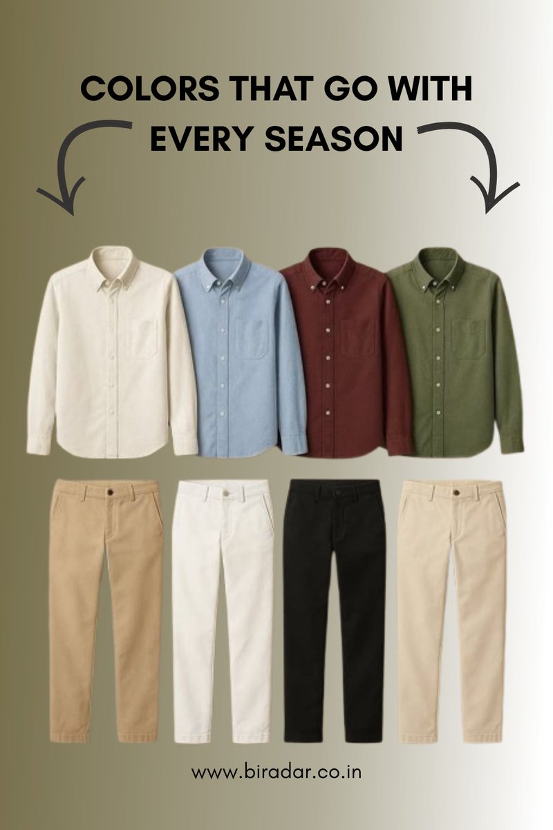 biradarshirts's tweet photo. Style is often about choosing the right c
Timeless combinations that every modern gentleman should know.
👇 Save this post for your next outfit inspiratio
👇 Comment your favorite color combo

#menswearstyle #mensfashionindia #mensfashionguie
#colorcombination https://t.co/Ow951VlMGC