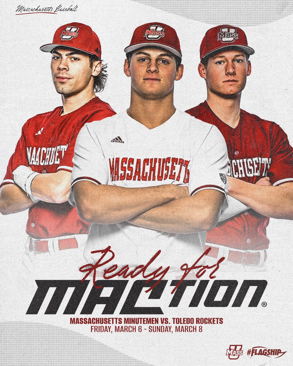 UMassBaseball's tweet photo. Are you ready⁉️

#MACtion. Starts. FRIDAY‼️

#Flagship 🚩 | @MACSports https://t.co/GSjiZAY5oR