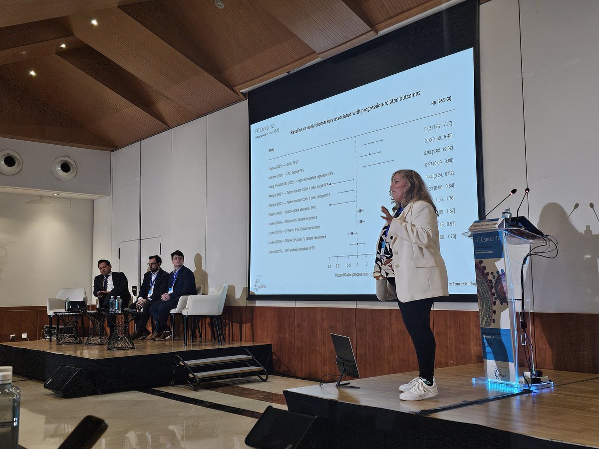 Continuamos la mesa de radioinmunoterapia con la dra Barragán, donde nos expone potenciales biomarcadores epigenéticos cuando combinamos radioterapia con inmunoterapia 

#GETICA
#FITCancer12