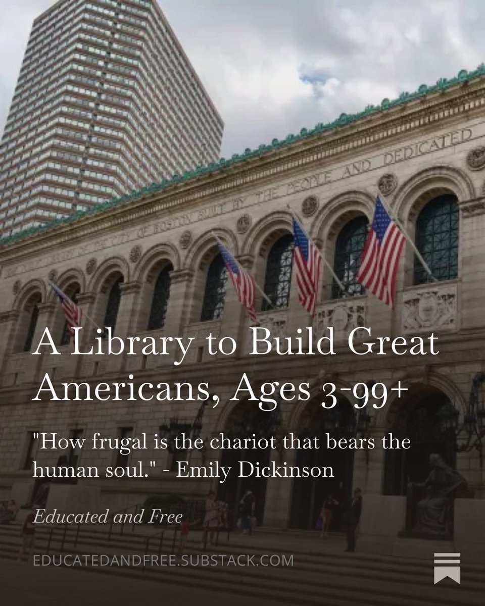 This (and math academy) are all you need to out-educate the best school in your state.

The reading guide courtesy of Aristotle. The library courtesy of the greatest minds the west has produced. 

Let’s make Great Americans again. 
open.substack.com/pub/educatedan…