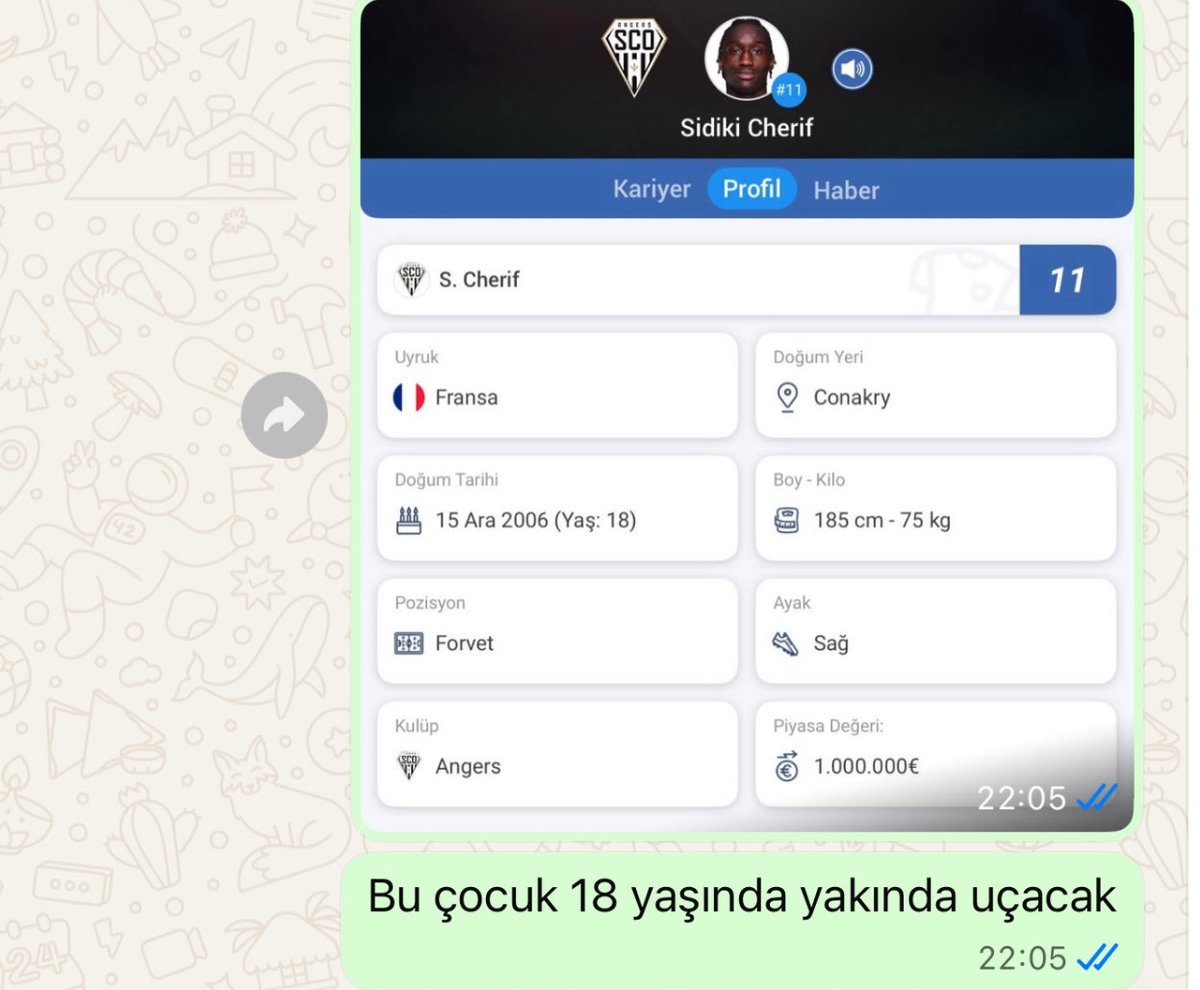 Sidiki Cherif için market değeri 1 milyon euroyken bu adam uçaçak demiştim şimdi piyasa değeri 18’e yükseldi