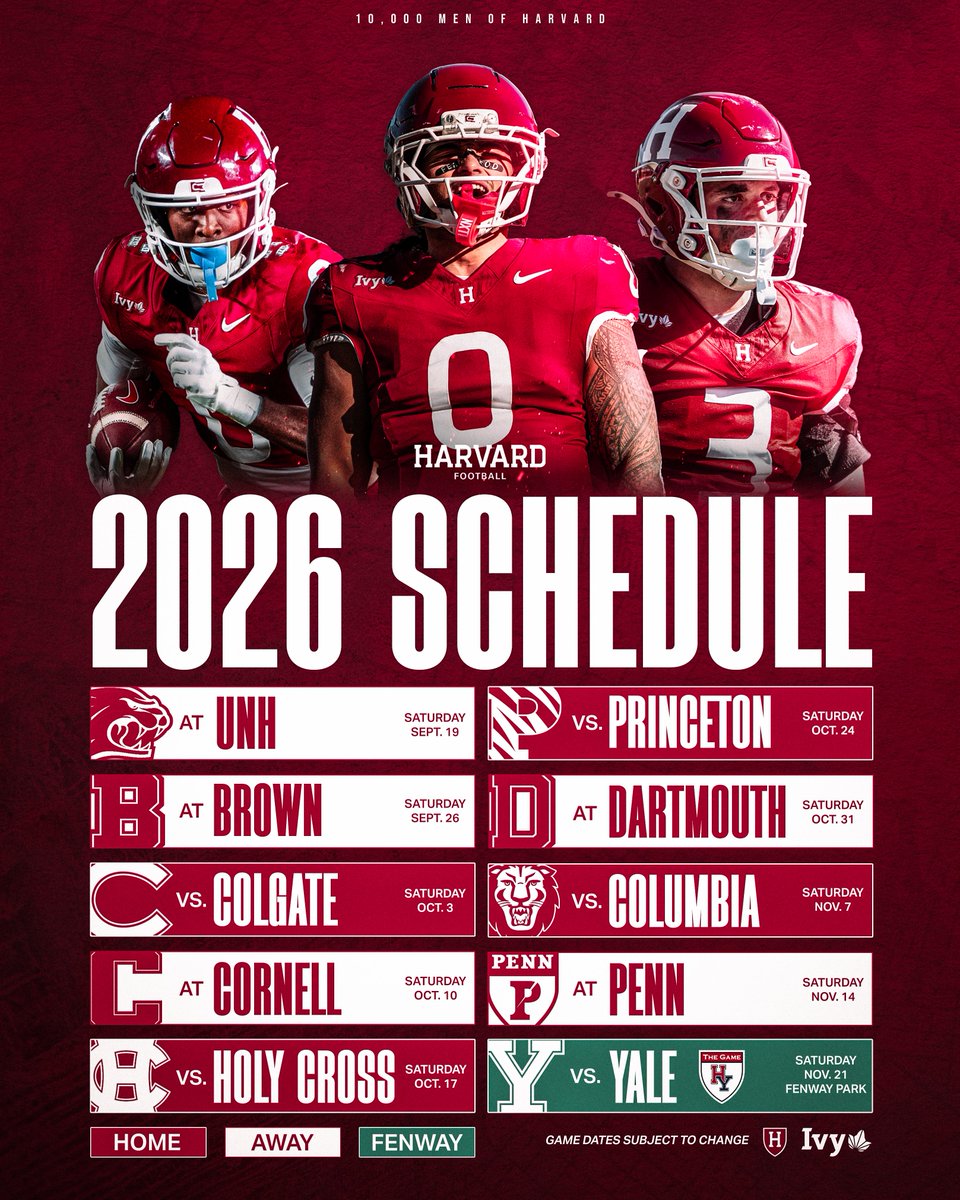 Harvard Football tweet media