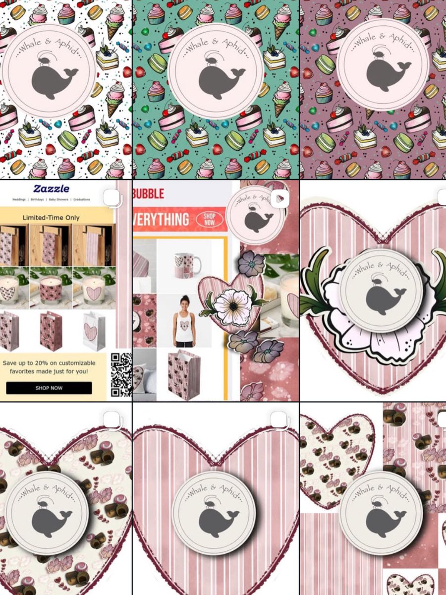 victoria_marble's tweet image. If you’re not already, you need to be following @ whale_and_aphid ! 🐳🪲 Get the latest updates on my designs and projects! #patterndesign #surfacepatterndesign #publishing