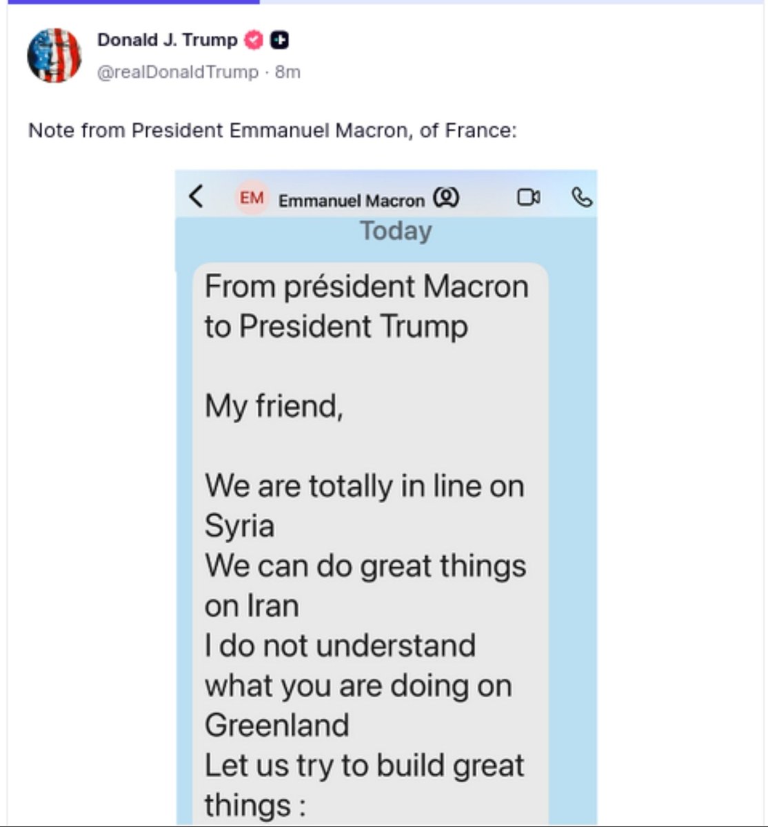aguens973's tweet image. #MacronOut nous ne voulons pas de cette guerre qui montre votre ego surdimensionné (jupiterien) alors que ce même pays via trump vous a humilier un nombre de fois pas possible en une année.
#demissonMacron