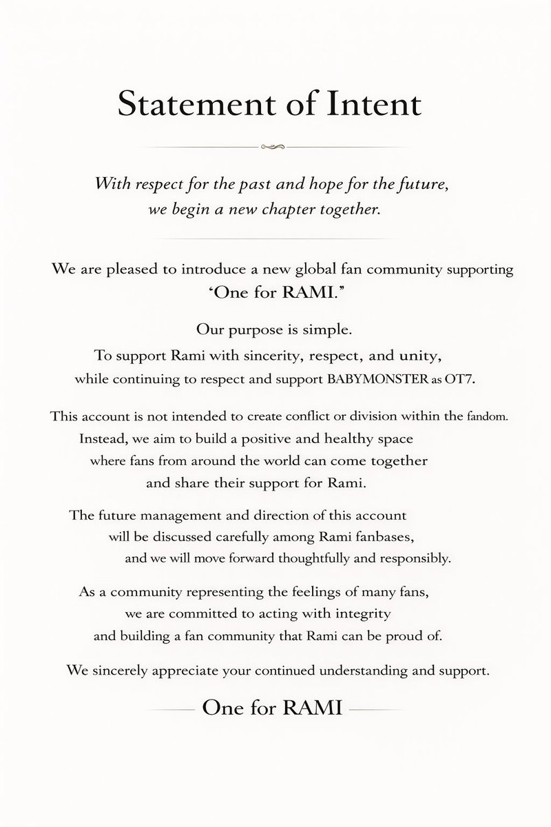 One for RAMI tweet media