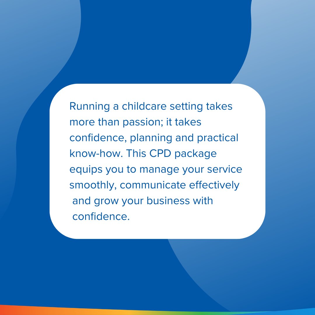 beginbright's tweet photo. Grow your childminding business with clarity and confidence.

Our CPD package gives you the tools to plan, lead and grow your service with ease. 
Build confidence, master communication and strengthen your professional decision‑making today.

Get it here: https://t.co/wbIOfkEU3h https://t.co/DAcitu2883