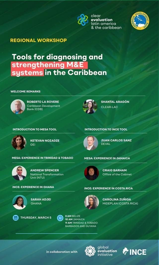 CCCEur's tweet image. FYI: @Caribank Regional Workshop 'Tools for diagnosing and strengthening M&amp;amp;E Systems.' buff.ly/M2C23QJ #Caribbean #CaribbeanDevelopmentBank #CDB #Clear #Evaluation #MandE #Systems #DiagnosticTools #Monitoring #Evaluation