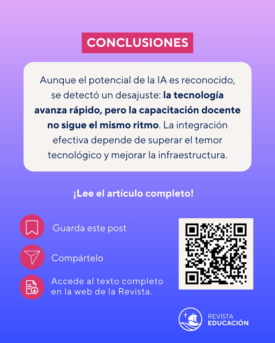 RevEducaPUCP's tweet photo. Compartimos los puntos más relevantes de la metodología, desafíos y hallazgos.

�� Lee el artículo completo:
https://t.co/DechXtTsDN https://t.co/CZ861PP0x3