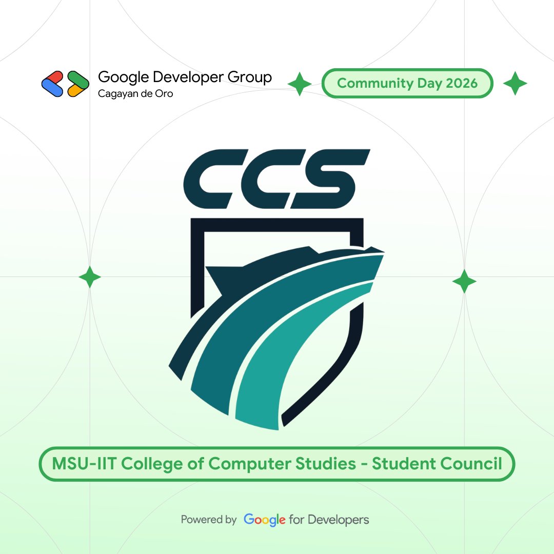Welcome, MSU-IIT CCS Student Council! 🤝✨

Let’s widen our networks from CDO to Iligan City! 🌉 
Join us for #CommunityDay2026 to connect with fellow devs, test our new Bevy platform, and win prizes for BWAI! 

Register na, Higala:
gdg.community.dev/j/cps4yr7d9j6q…

#GoogleDeveloperGroup