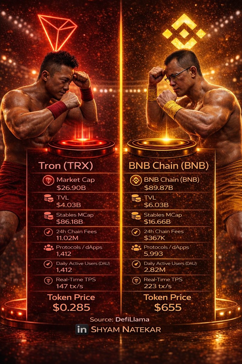 BeyondFiatPonzi's tweet photo. Tron vs BNB https://t.co/iHCIieH0Mx