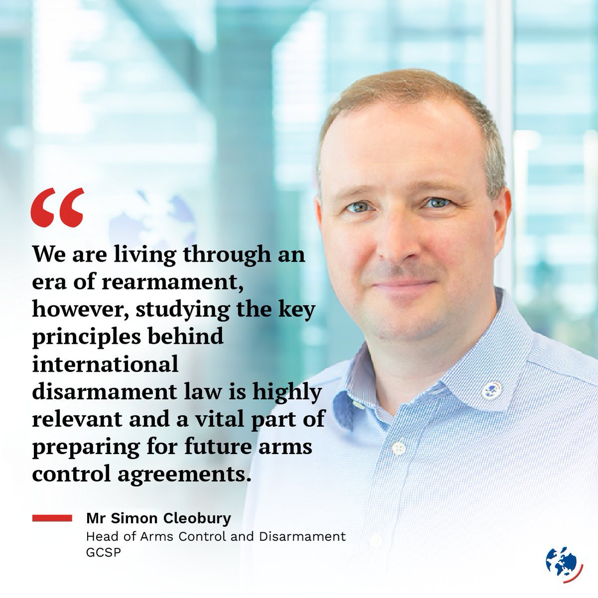 TheGCSP's tweet image. Today is the Intl Day for Disarmament &amp;amp; Non-Proliferation Awareness, aimed at deepening the public’s understanding of how #disarmament efforts contribute to #peace &amp;amp; #security.

Interested? Apply to our upcoming courses on the topic, led by @simoncleobury: bit.ly/3TPZypF