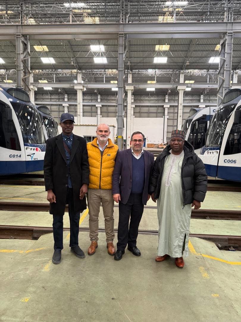 KanoFirstMedia's tweet photo. *Kano State Governor Alh. Abba Kabir Yusuf sends a Powerful State Government Delegation to Lisbon in Preparation for Kano Light Rail Project.* 

A high powered Kano State Government delegation led by the Hon Commissioner Kano State Ministry for Transportation, Bar. Haruna Isa Dederi and the Chaiman Kano Line Resuscitation Committee, Hon. Alh. Saidu Abdullahi Shuaibu is now in Lisbon, Portugal on a Study Tour to Mota-Engil and MTS in Lisbon & Almada for the preparation of the Kano Light Rail Project.

The Kano State Government, under the visionary leadership of His Excellency, Governor Alh. Abba Kabir Yusuf, has taken strategic steps toward the establishment of a modern rail network within Kano Metropolis and its surrounding areas.

The proposed Kano Light Rail Project is designed to enhance urban mobility, reduce traffic congestion, and stimulate socio-economic growth across the state.

As part of the groundwork for this transformative initiative, officials from the Kano State Ministry of Transport and Kano Line have embarked on a technical study tour to Lisbon, Portugal.

The delegation is engaging with leading transport and engineering institutions, including Mota-Engil and MTS, to gain firsthand insights into rail infrastructure development, operations, maintenance systems, safety standards, and sustainable transport financing models.

The visit is aimed at strengthening institutional capacity and ensuring that the Kano Light Rail Project aligns with global best practices in urban rail planning and implementation. The delegation is also exploring opportunities for technical partnerships, knowledge exchange, and potential investment collaboration that will guarantee long-term efficiency and sustainability of the project.

In a significant development, the Federal Government of Nigeria, under the leadership of President Bola Ahmed Tinubu, through the Renewed Hope Agenda, has approved the sum of N1 trillion for the establishment of the Kano Light Rail Project. This approval underscores the commitment of the Federal Government to infrastructural development and improved transportation systems across the country.

The Kano Light Rail Project is expected to serve as a catalyst for economic transformation by creating employment opportunities, facilitating trade and commerce, improving access to key urban centers, and promoting environmentally friendly transportation alternatives. Upon completion, the project will connect major residential, commercial, and industrial hubs within Kano, thereby enhancing productivity and quality of life for residents.

The Kano State Government remains committed to delivering a modern, reliable, and efficient rail transport system that reflects international standards and meets the growing transportation demands of its citizens.

Further updates on the progress of the study tour and the implementation framework of the project will be communicated in due course.

Signed:
Ibrahim Ado Sabari
Information Officer
Kano Line

#KanoFirst