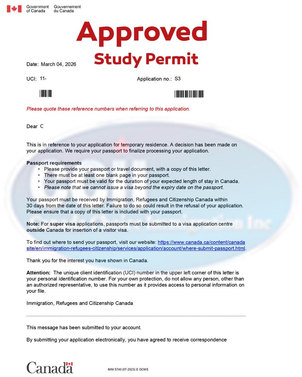 canadachoice1's tweet image. 🇨🇦 
Congratulations to our client. This was one of the smoothest application for us.

Your own Canada study visa will be approved this 2026!

Send us a DM today and let’s get you started already.

#studyIncanada #visaapproved✔️ #canadianDream #canadachoiceImmigrationinc
