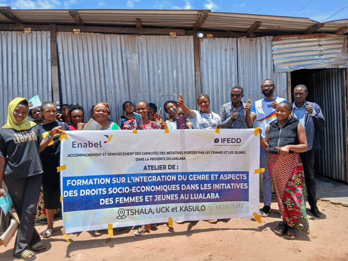 ifedd_rdc's tweet photo. Au Lulaba des femmes et jeunes de Tshala, UCK et Kasulo formées sur les droits socio-économiques, pour transformer leurs activités économiques

Consultez l'article en détail↪️https://t.co/pDfNNqOsS2

#IFEDD #Enabel #FemmesEntrepreneurs #AutonomisationDesFemmes https://t.co/SRV9QfnzPt