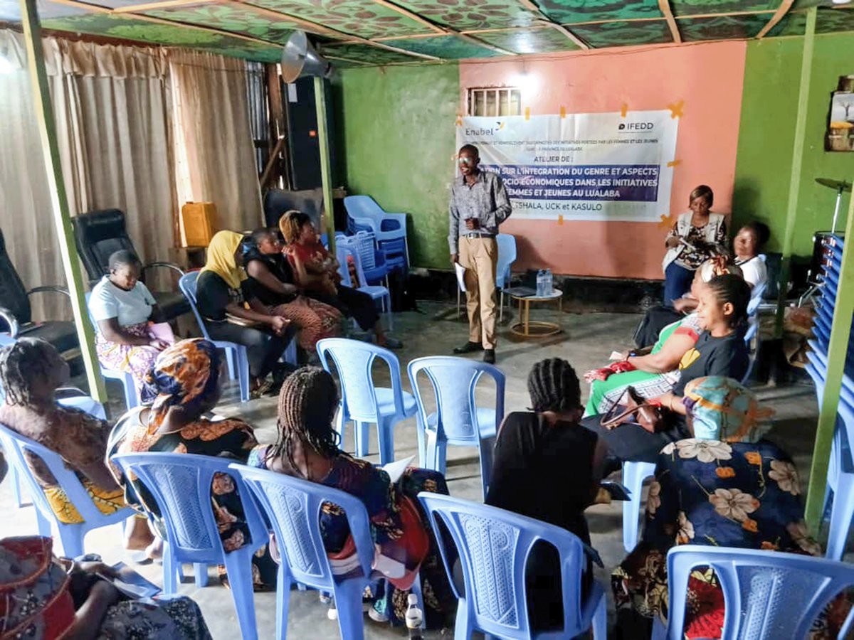 ifedd_rdc's tweet photo. Au Lulaba des femmes et jeunes de Tshala, UCK et Kasulo formées sur les droits socio-économiques, pour transformer leurs activités économiques

Consultez l'article en détail↪️https://t.co/pDfNNqOsS2

#IFEDD #Enabel #FemmesEntrepreneurs #AutonomisationDesFemmes https://t.co/SRV9QfnzPt