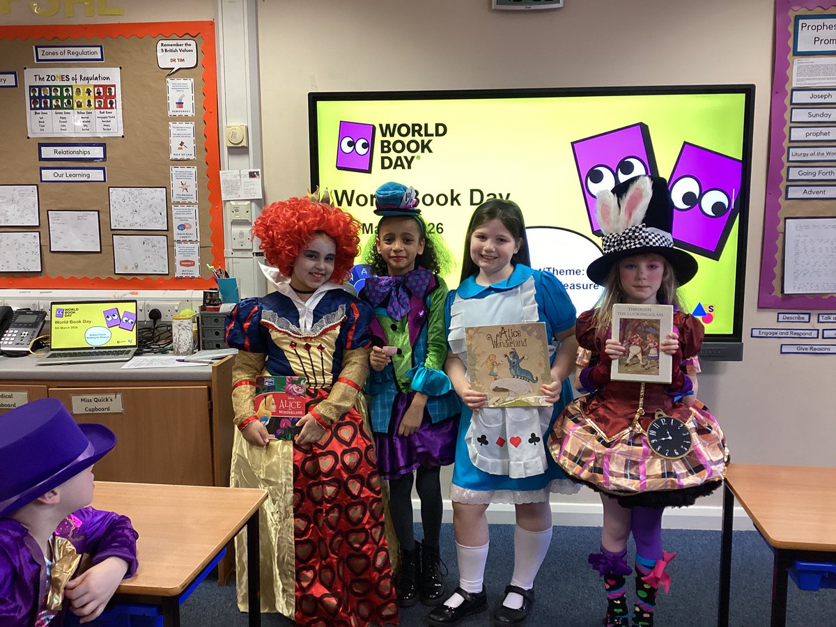 stmonicasbootle's tweet photo. Year 3 are having a fantastic day celebrating World Book Day! Check out our fantastic costumes! #WorldBookDay2026 #WeLoveReading https://t.co/E1Y6Nqphxc