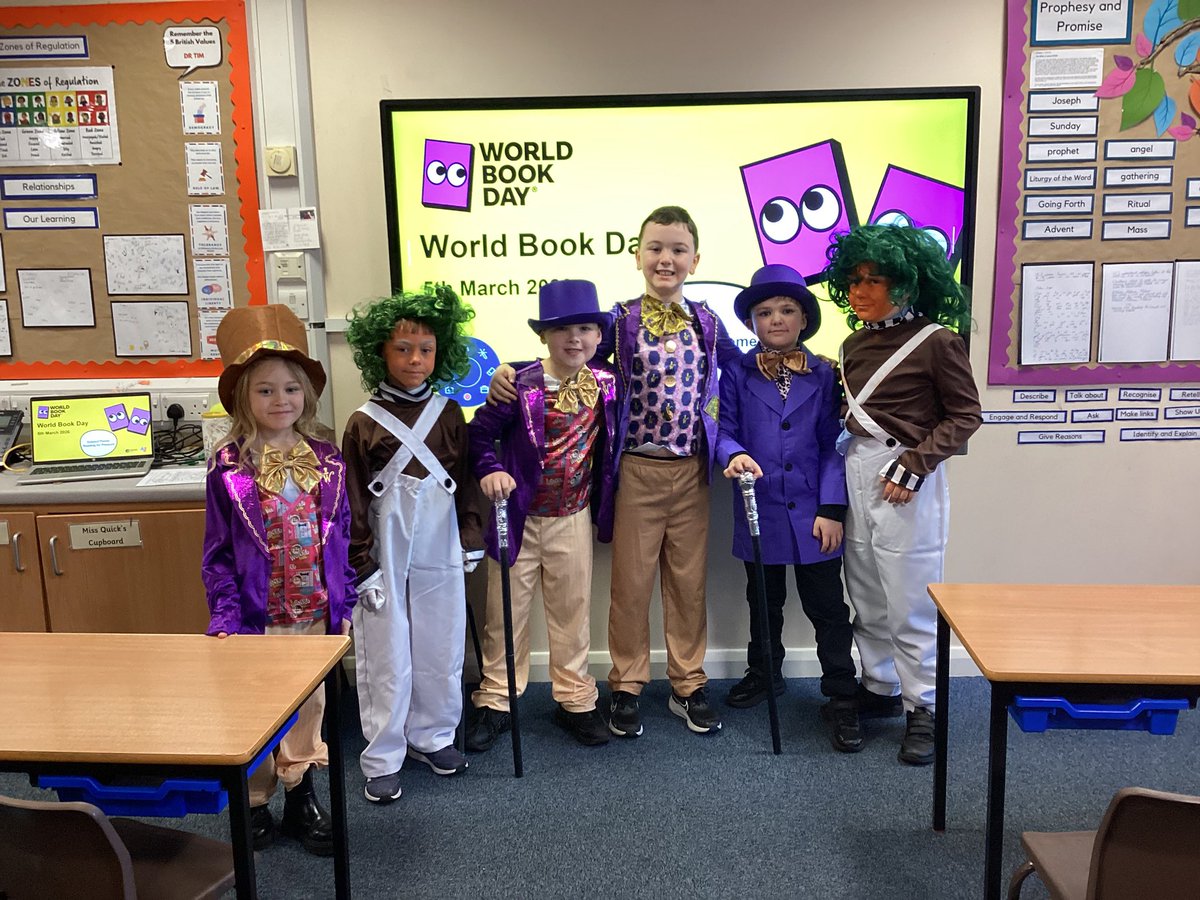 stmonicasbootle's tweet photo. Year 3 are having a fantastic day celebrating World Book Day! Check out our fantastic costumes! #WorldBookDay2026 #WeLoveReading https://t.co/E1Y6Nqphxc