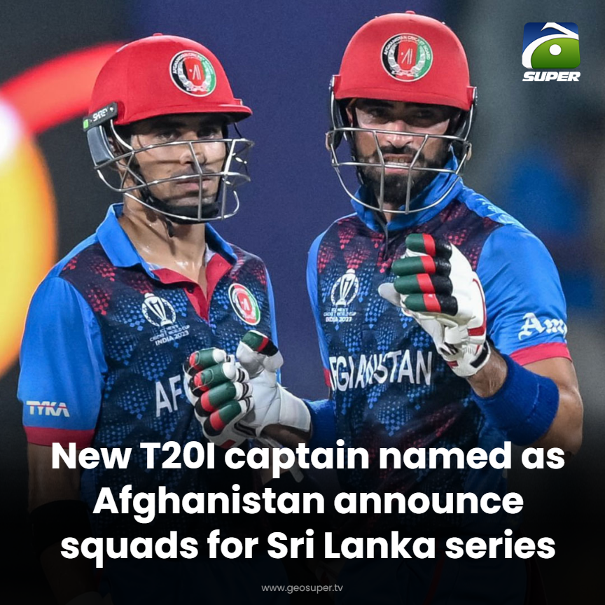 geosupertv's tweet photo. Afghanistan announces fresh T20 leadership! 🙌🏏
Read More: https://t.co/S5kGVtmlZL
#AFGvSL #afghanistancricket https://t.co/IQWQNSD8av
